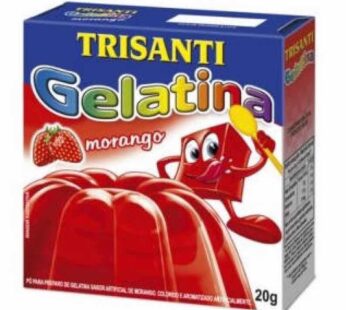 Gelatina de Morango Trisanti-validade 12/06/26